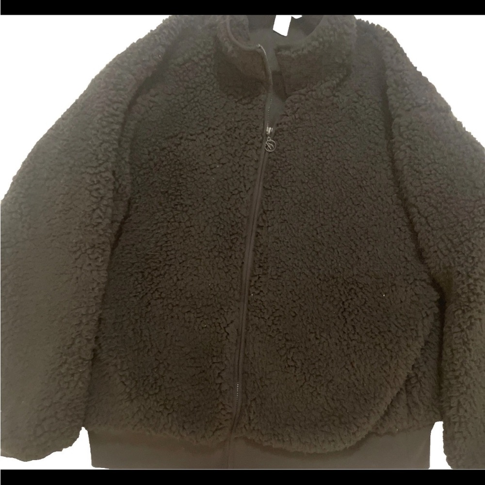 Victoria's Secret Black Sherpa Puffer Jacket